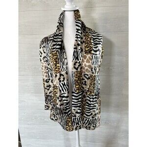 Berkshire Fashions Inc. 100% Silk Animal Print Scarf